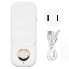 LED Sensor Wall Light 3 Colors Wireless Motion Detector Night Light Gold Ring 100‑240V US Plug