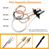 Criditpid 10002265 Propane Gas (LP) Pilot Assembly Replacement Parts for