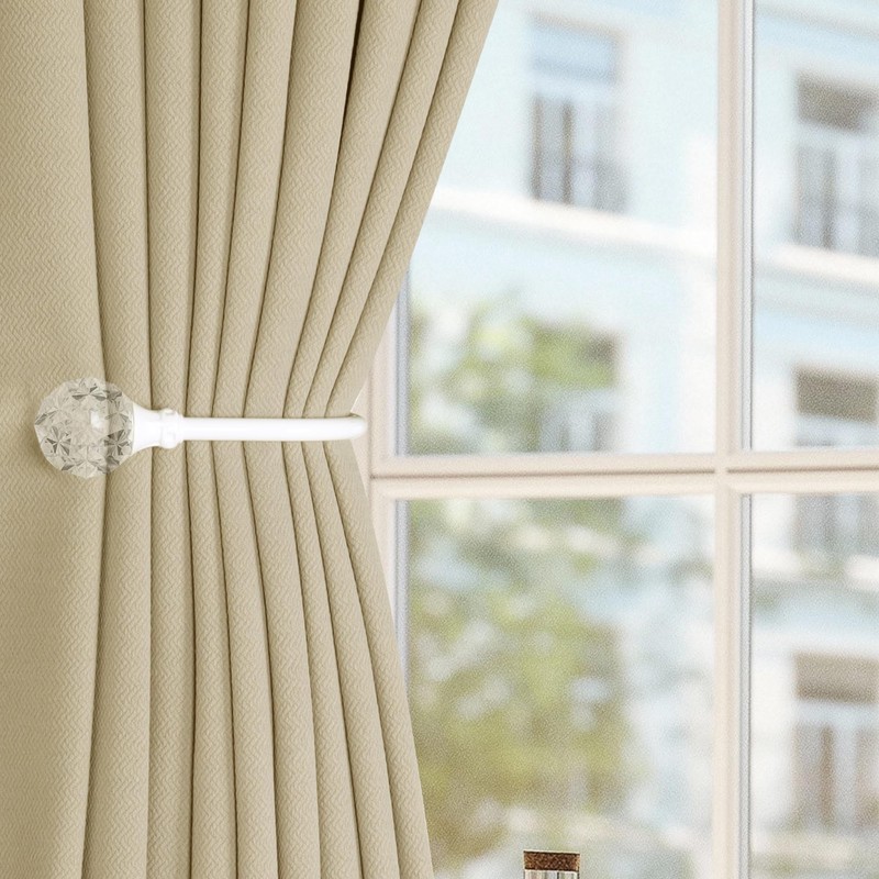 2 Pieces of Heavy Duty U Shaped Metal Curtain Holdbacks