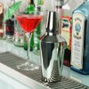 bar@drinkstuff Manhattan Mini Cocktail Shaker 10oz Cobbler Cocktail Shaker, Stainless