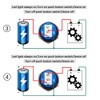 CESFONJER Self-Locking Latching Push Button Switch with Power Symbol, IP67