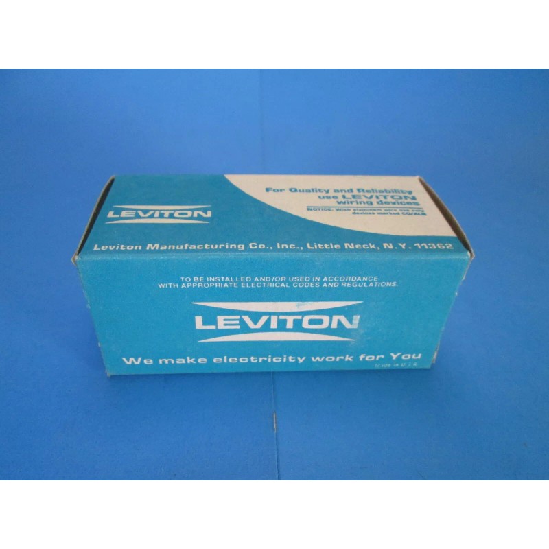 Leviton Vintage LEVITON Flush Toggle Switch & Neon Pilot Light