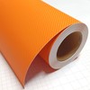 DIYAH 4D Orange Carbon Fiber Vinyl Wrap Sticker with Air