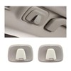 Augeny 1 Pair Car Interior Roof Hooks, Plastic Auto Clothes Hanger Hooks Compatible with XC40 XC60 XC90 S60 S90 V60 V90, Car Essentials Hooks for Hanging Clothes, Bags, Umbrellas (Gray)