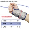 NuCamper Breathable Wrist Support Wrist Bandage with Metal Splint Stabiliser