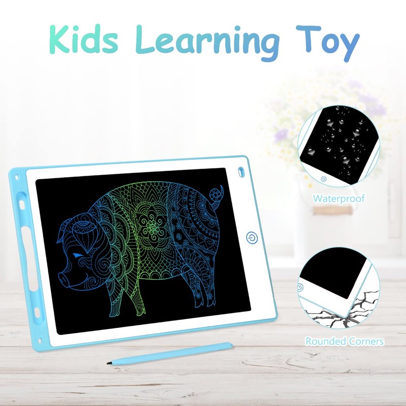 Vicloon LCD Writing Tablet, 10 Inch Colorful Drawing Board Digital