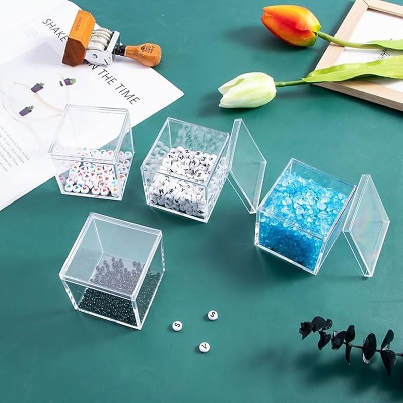 DIFEIUKI Acrylic Box, Set of 12, Candy Box, Divided Storage