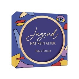 Grafik Werkstatt Genuss & Design Set of 6 Cork Coasters Round Coasters with Quote Pablo Picasso