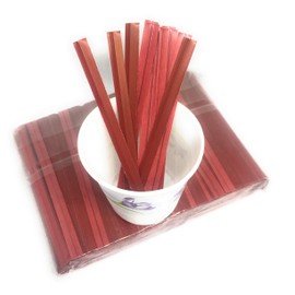 Weststone 2000pcs Paper 4" x1/4" Twist Ties - Ruby Color