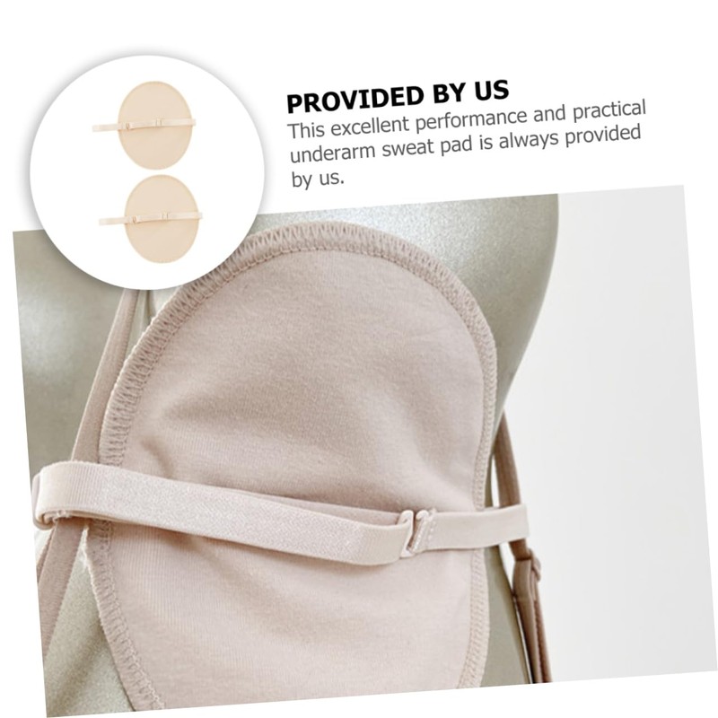 FOMIYES 2 Pairs Women's Underarm Pads Absorbent Washable Comfort for