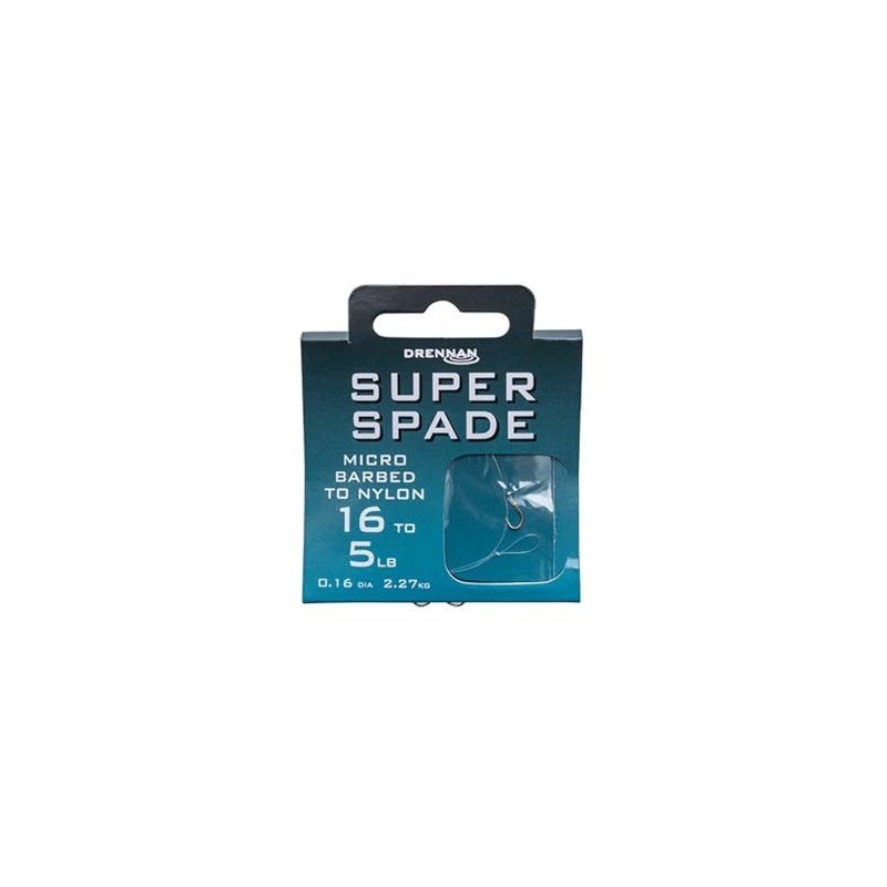 Drennan Super Spade Hooks to Nylon - Micro Barbed