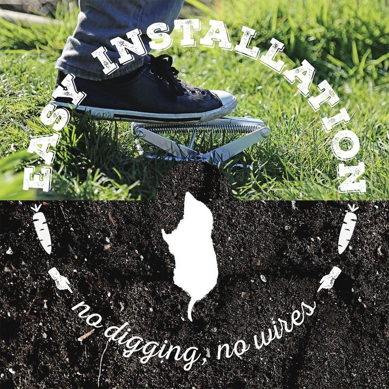 ASPECTEK Mole Eliminator Trap - Easy-to-Use Scissor-Style Mole Killer for