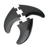 3Pcs Surfboard Fins PVC Quick Release Replacement Tri Fin Set