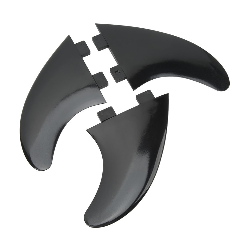 3Pcs Surfboard Fins PVC Quick Release Replacement Tri Fin Set