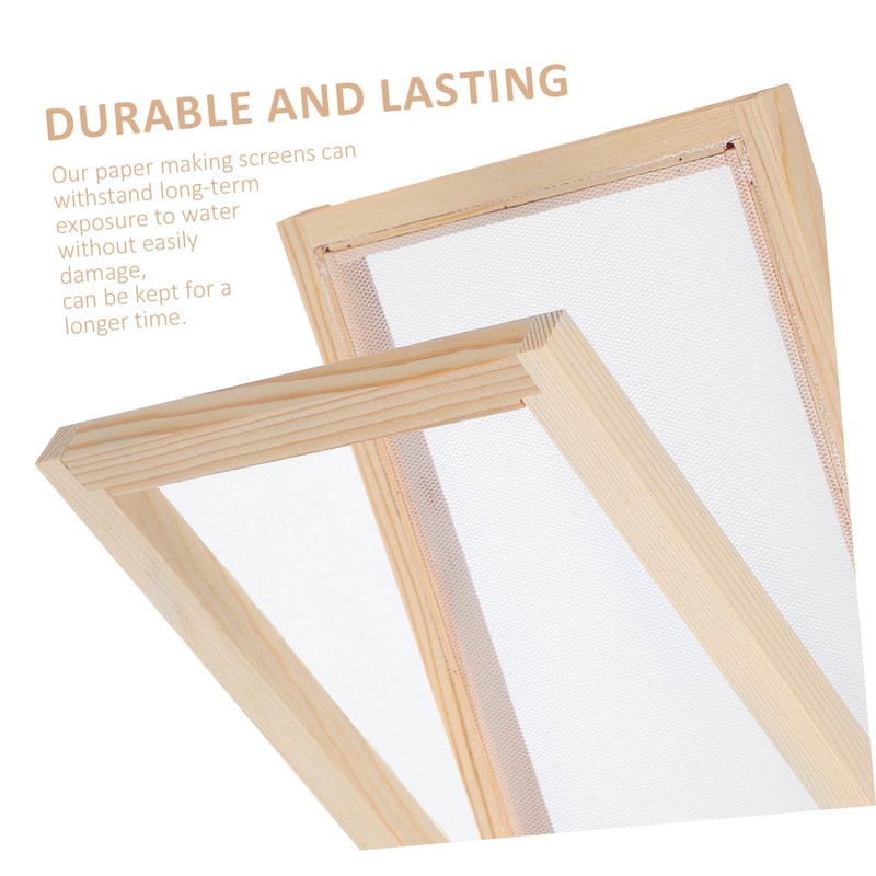 SEWACC Double Layer Screen Paper Making Kit Deckle Mould Craft