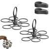 2 Pcs Foldable Coffee Carrier Drink Holder: Foldable 6-Cup Holder