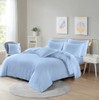 Microfibre Duvet Cover Set, Ultra Soft Bedding, 100% Polyester (Sky