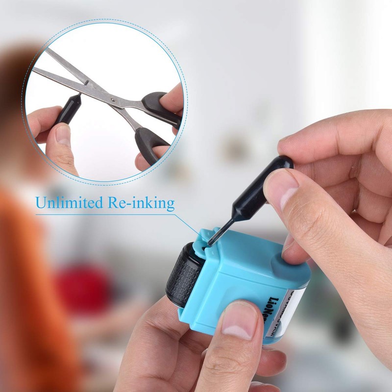 LioNergy Identity Protection Roller Stamp Wide Roller Identity Theft Prevention