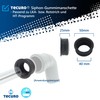 tecuro Siphon Rubber Sleeve for Drain Pipe Outer Diameter 50