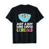 Just a Boy Who Loves Cereals Breakfast Cornflakes Cereal T-Shirt
