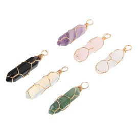 Operitacx Elegant Crystal Pendant Set Women's Necklace Natural Stones for Divination Stylish Jewelry