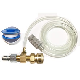 Sellerocity Kit Pressure Washer Chemical Detergent Soap Injector 2-3 GPM 1.8 Orifice Hose Filter & 3/8 Inch Quick Connects