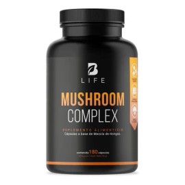 Complejo De Hongos De 180 Cápsulas, Mushroom Complex, B Life Sabor Sin sabor