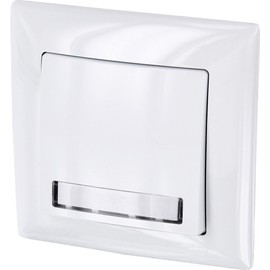 Flush-Mounted Bell Push Button LED Name Plate Plug-In Terminal All-in-One Series G1 Pure White