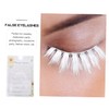 Baluue 12pairs White Faux Eyelashes of Lightweight Makeup Lashes for