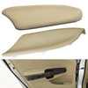 1 Pair Beige PU Leather Door Panel Armrest Cover for