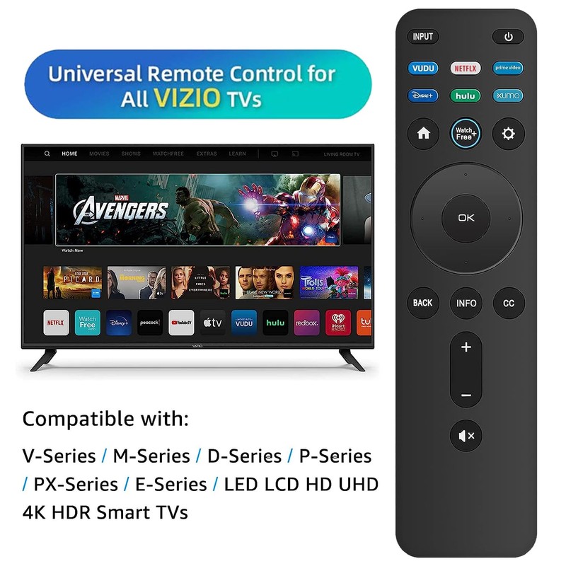 Universal Remote Control XRT260 for All VIZIO Smart TV Smartcast