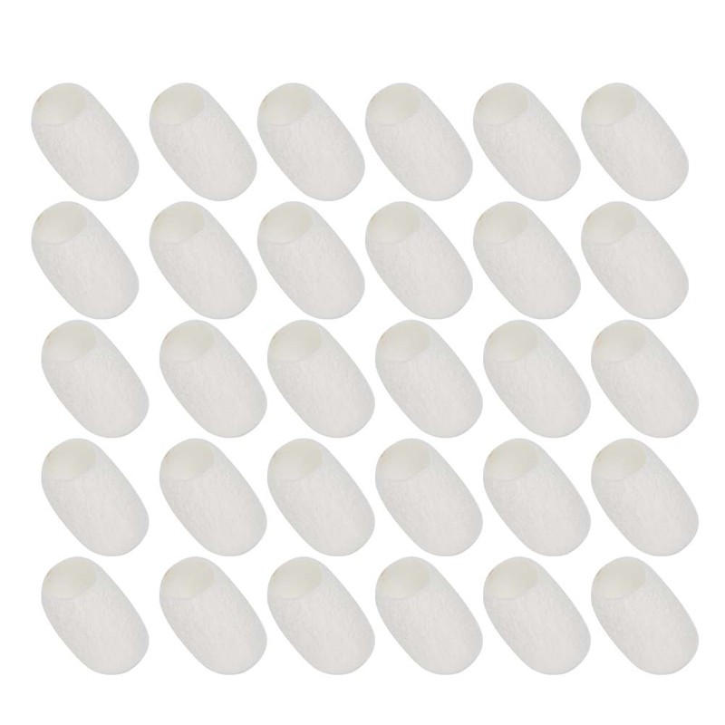 30pcs Face Cleaning Natural Silks Cocoons Blackhead Removal Exfoliating Silkworm