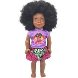 M'simbi Limpo Doll: Black african fro hair doll