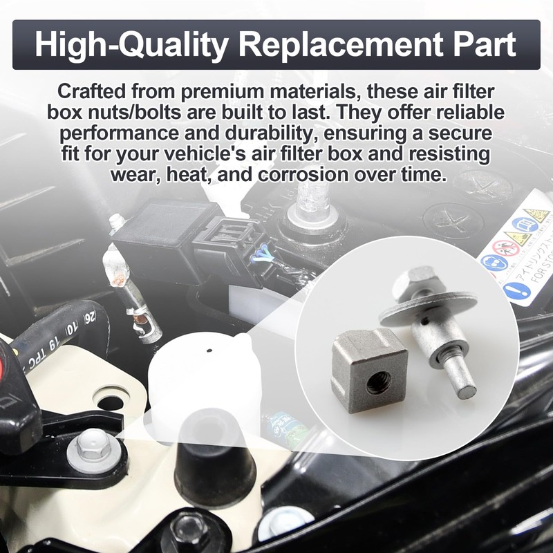 Screw Man Engine Air Filter Box Bolt Washer & Nut,