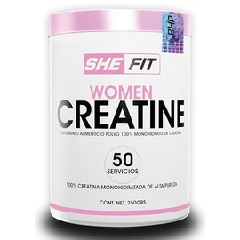 BHP NUTRITION- Women creatine, creatina monohidratada 100% pura, creatina para mujer (250grs)