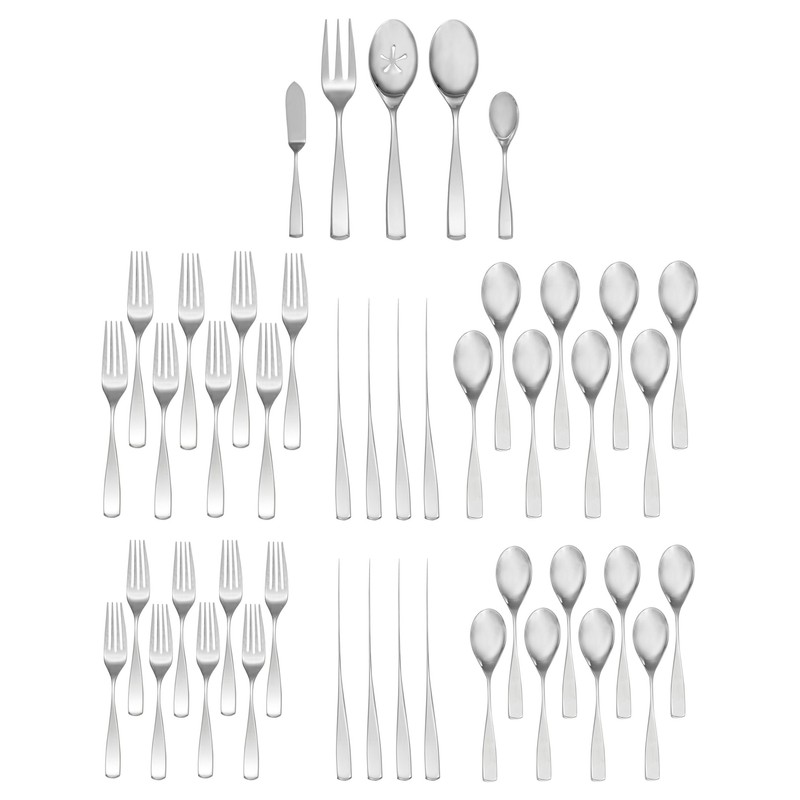 Nambe Anna 45-piece Flatware Set - Includes 5 Piece Setting