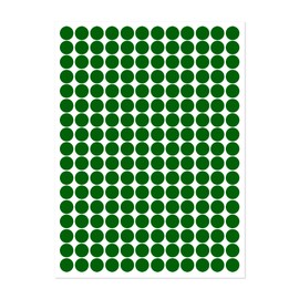 KALYRON 4080 pcs Green Dot Stickers 10 mm Round Green Coding Labels Premium Quality for Pricing, Organization & Classroom Use Bulk Pack for Teachers, Retail & Office Supplies