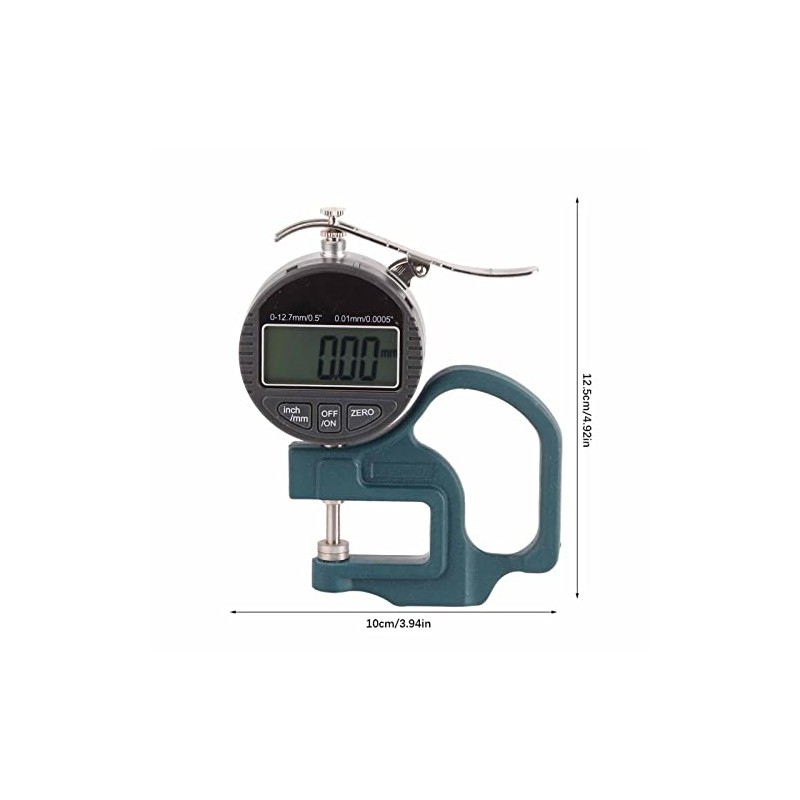 Digital Thickness Gauge for Paper Leather Cloth Wire Measuring Tool
