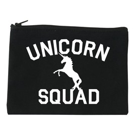 Unicorn Squad Funny Cosmetic Makeup Bag Black Small