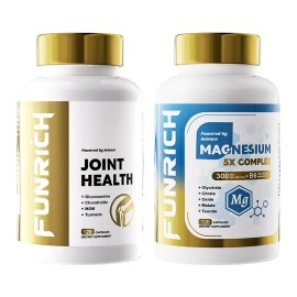 Glucosamine & Magnesium Supplement Bundle – 5 Magnesium Forms – Mobility & Daily Support