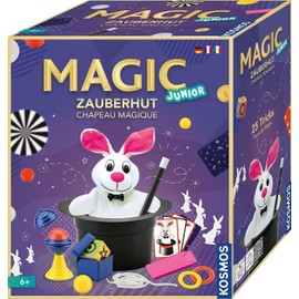 Kosmos 694302 Magic Hat, Simply Learn Magic Tricks and Illusions, Magic Box with Wand and Many Other Utensils, for Children from 6 Years