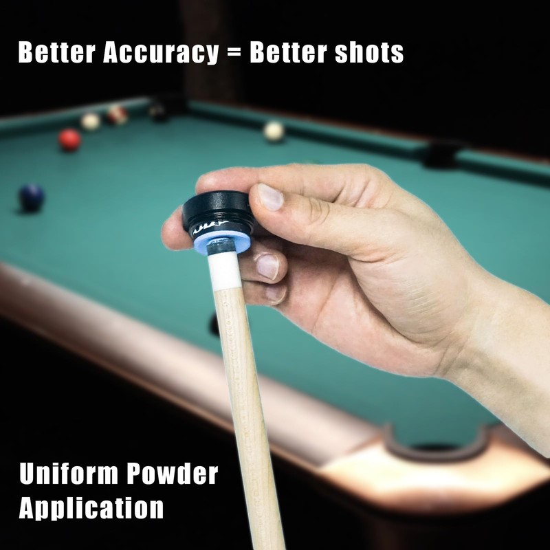 TAOM Round Shaped Pool Cue Chalk, Portable Billiard Chalk with