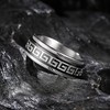 King Will 316L Stainless Steel Fidget Spinner Ring for Men