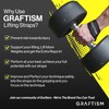 GRAFTISM Weight Lifting Straps - Premium Neoprene Padded Gym Wrist