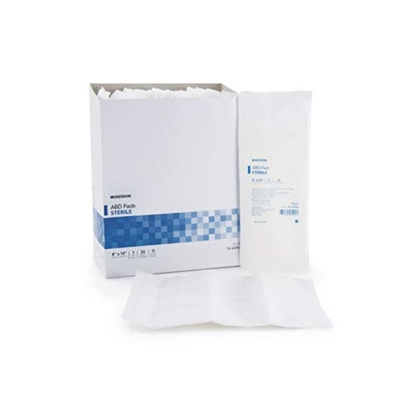 MCK42542000 - Mckesson Brand ABD / Combine Pad McKesson Cellulose Tissue / NonWoven Outer Fabric 8 X 10 Inch Rectangle