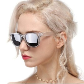 Classic Sunglasses for Women Polarized Driving Anti-Glare UV Protection - Color: Silver