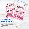 (2 Pack) Jesus Loves Stickers - Saves Jesus Forgives -
