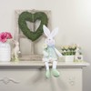 Northlight 24" White and Green Boy Bunny Rabbit Easter and