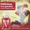 Vegan Iron Gummies Supplement - with Vitamin C, A, B-Complex,