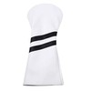 Golf Headcover Driver DR Cover Waterproof with Conversion Doug Solid Color (White)